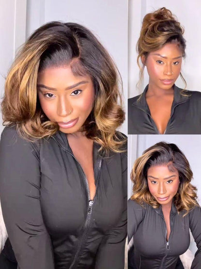 Nadula 13x4 Lace Front 1B/30 Dark Root with Warm Brown