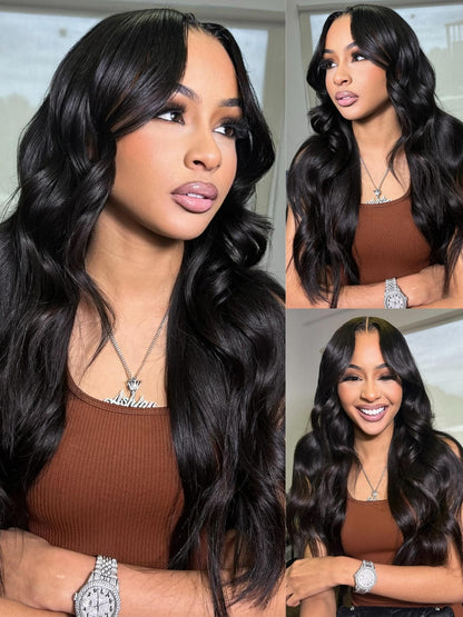 Nadula 3D Body Wave U Part Wig 150% Density Glueless