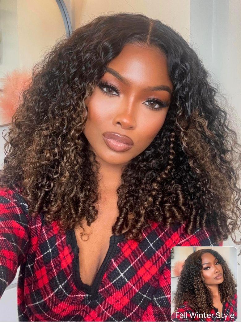 Nadula 7x5 Burmese Curly Glueless Wigs Elastic Drawstring Snug Fit