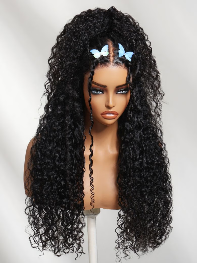 Nadula 7x5 Invisible Knots 4D Mixed Texture Curls Twist × Finger Coils × Burmese Curl × Tight Water Wave Glueless Human Hair Wig