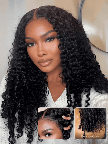 Nadula 7x5 and 13x4 Burmese Curly Wig With Finger Coil