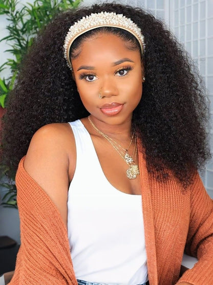 Nadula Afro Curly Blend & Secure Half Wig Put On