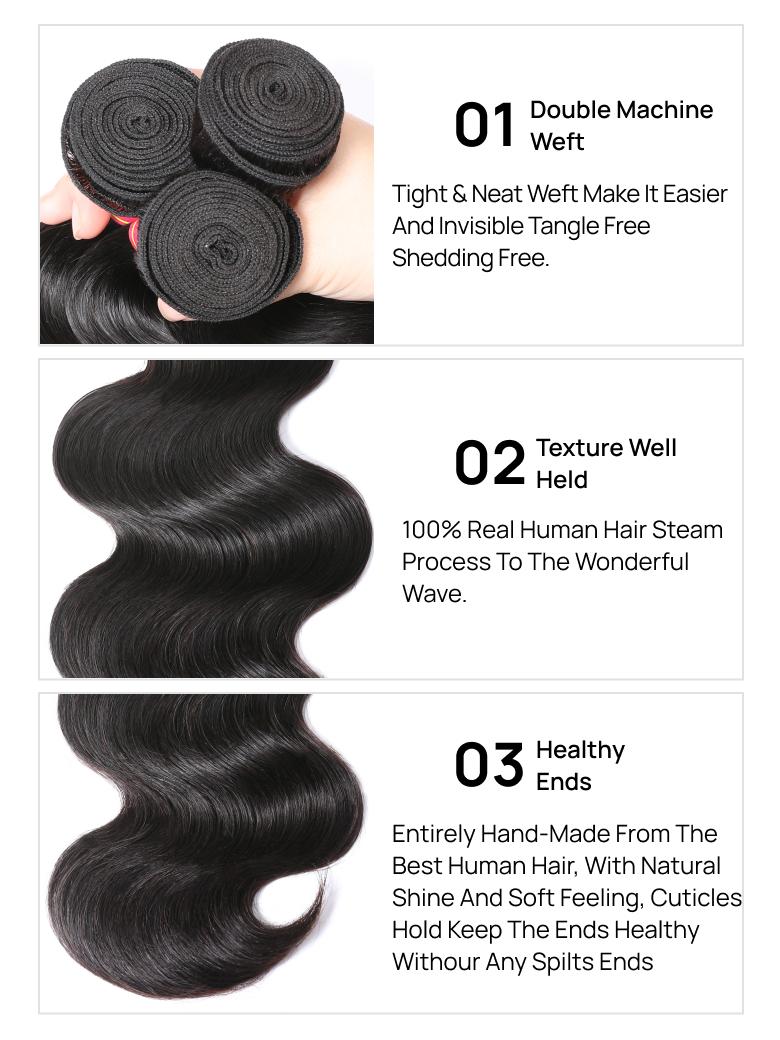 Nadula Wholesale Best Virgin Brazilian Body Wave Hair 3 Bundles