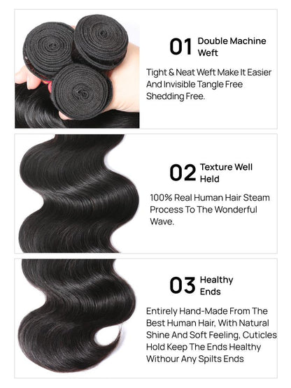 Nadula Wholesale Best Virgin Brazilian Body Wave Hair 3 Bundles