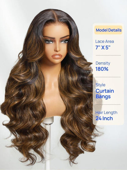 Nadula 7x5 And 13x4 Highlight Balayage Body Wave Lace Front