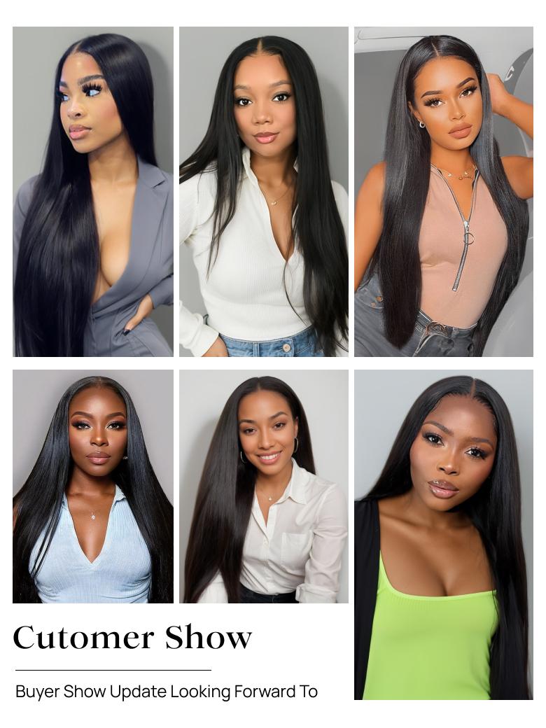 Nadula Straight 3 Bundles With 4x4 Lace Closure Soft Unprocessed