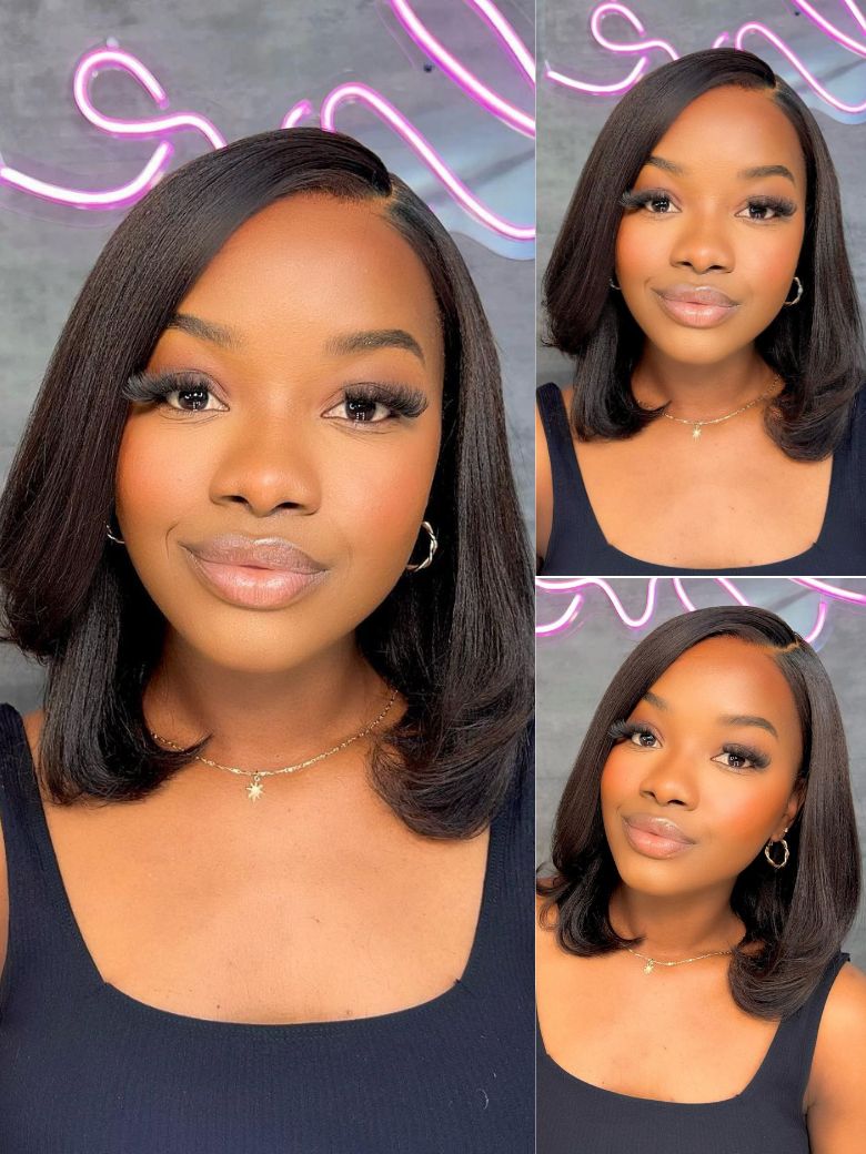 Pre everything Wig 2.0™| Nadula 13x4 Yaki Bob Real Ear