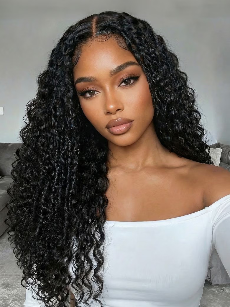 Nadula 7x5 Invisible Knots 4D Mixed Texture Curls Twist × Finger Coils × Burmese Curl × Tight Water Wave Glueless Human Hair Wig