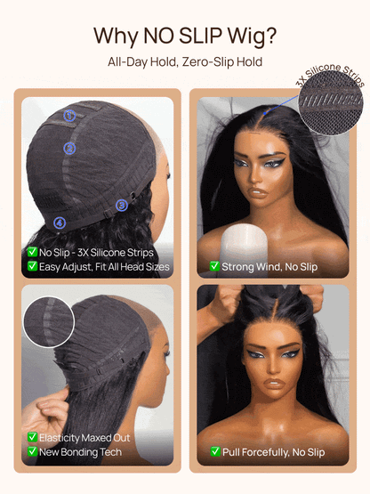 Nadula Bye Bye Knots Wig 2.0™ | 7x5 Pre-Bleached Invisible Knots Bob Glueless Wig Natural Hairline