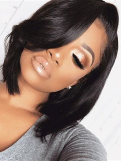 Nadula 4x4 Pre-cut Lace Closure Bob Wig Side Part 12inch