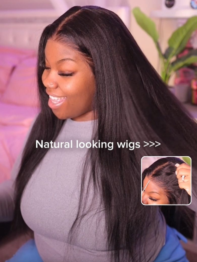 Nadula 13x4 Pre everything Wig 2.0? Yaki Straight Lace Frontal