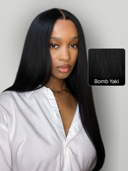Nadula 13x4 Transparent Lace Front Straight And Yaki Style Real