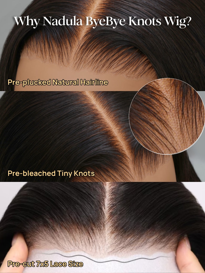 Nadula Bye Bye Knots 2.0? 7x5 HD Lace Closure and