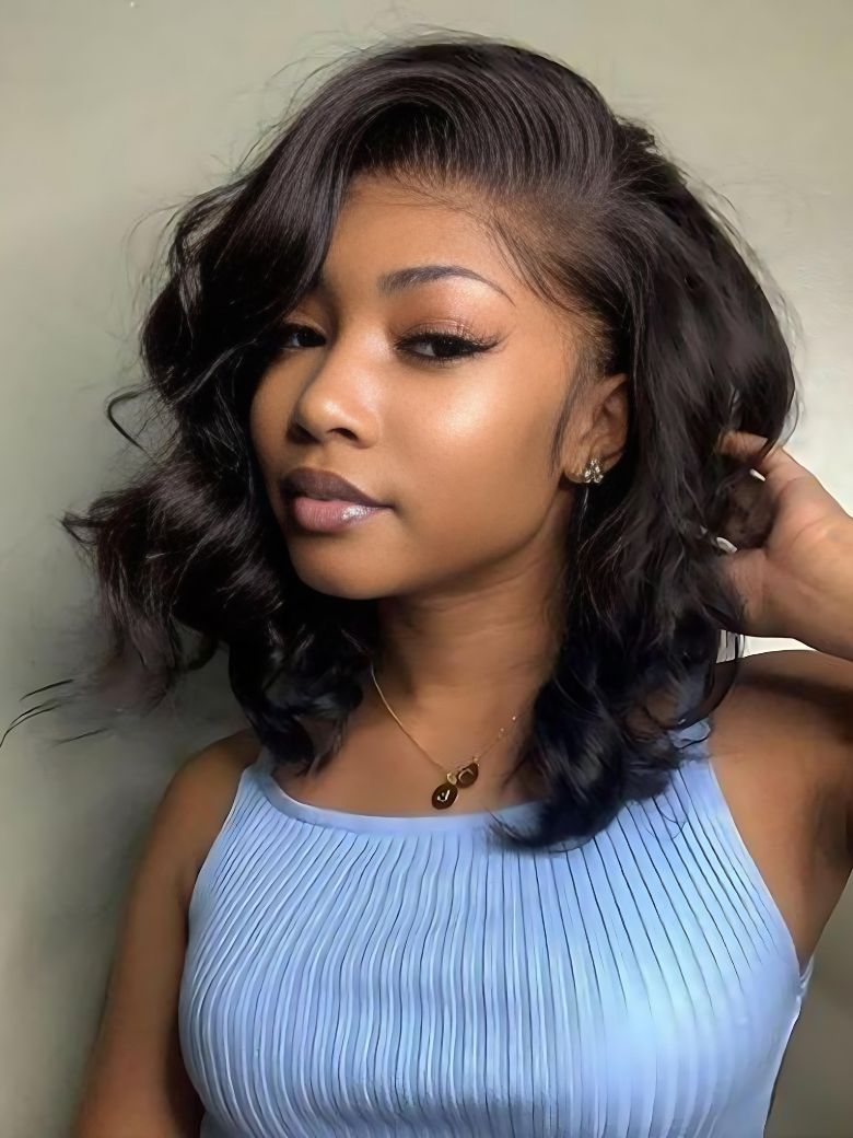 Nadula 4x4 Pre-cut Lace Closure Bob Wig Side Part 12inch