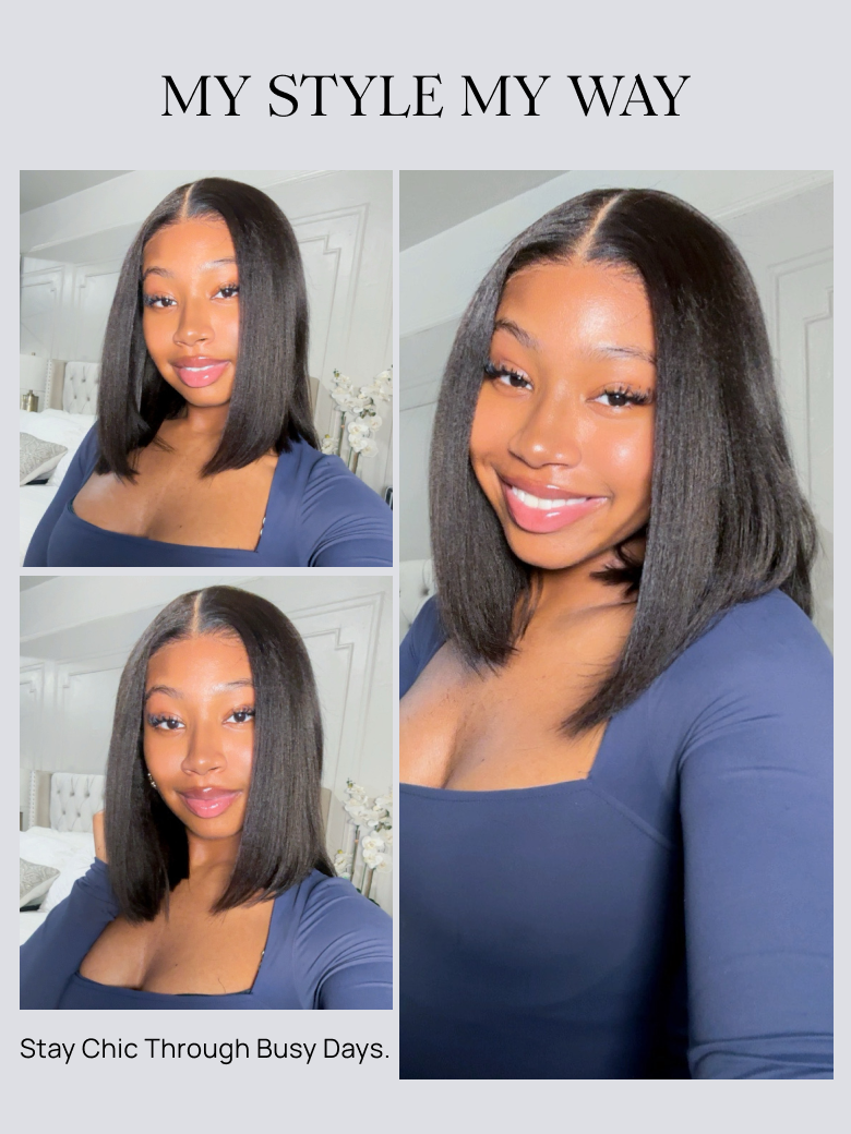Nadula Pre everything Wig 2.0™ | 13x4 Light Yaki Bob