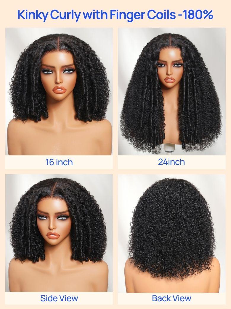 Nadula 7x5 Bye Bye Knots Kinky Curly Wig with Curly