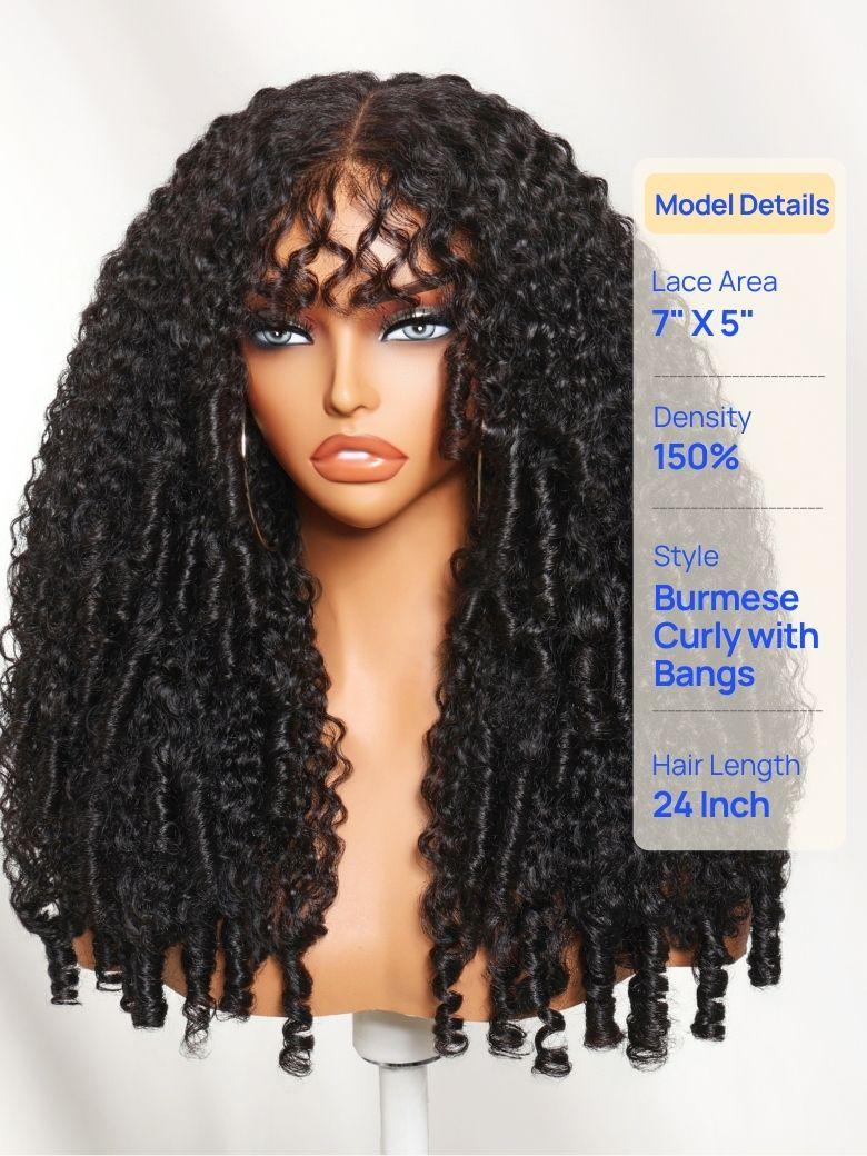 Nadula 7x5 Bye Bye Knots Kinky Curly Wig with Curly