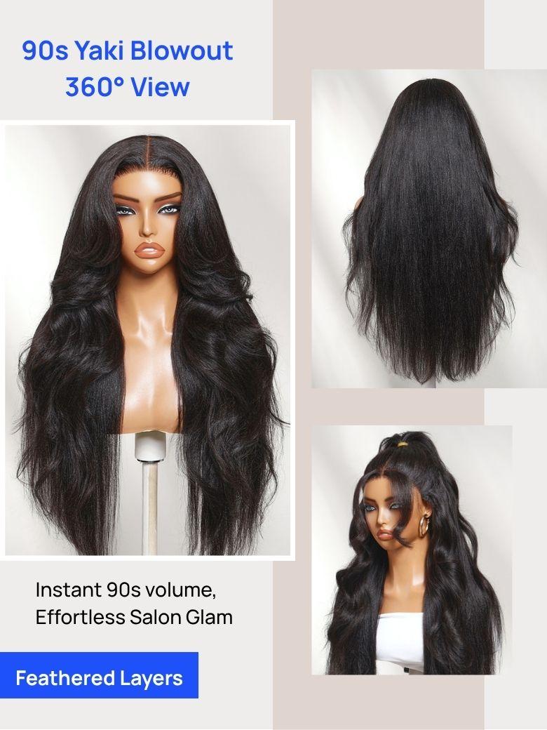Nadula No Slip Yaki Straight Wig 7x5 and 13x4 Bye