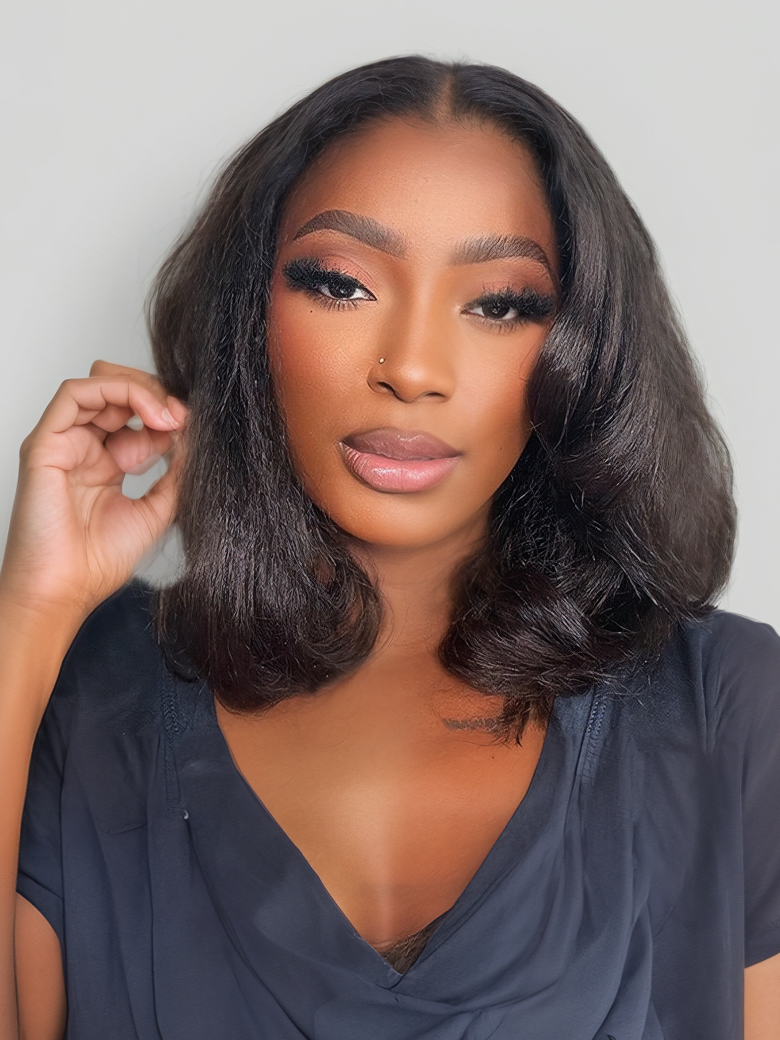 Pre everything Wig 2.0™| Nadula 13x4 Yaki Bob Real Ear