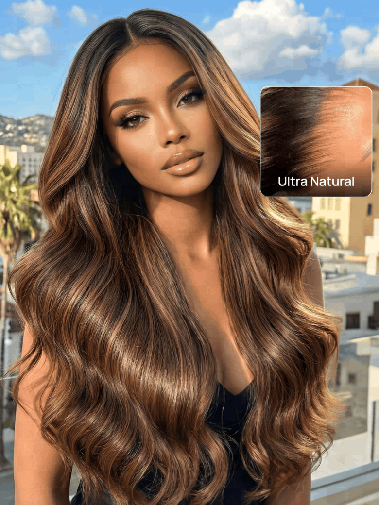 Nadula 7x5 And 13x4 Balayage Highlight Body Wave Lace Front