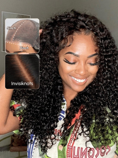 Nadula 7x5 Byebye Knots Jerry Curly Lace Wig With Kinky