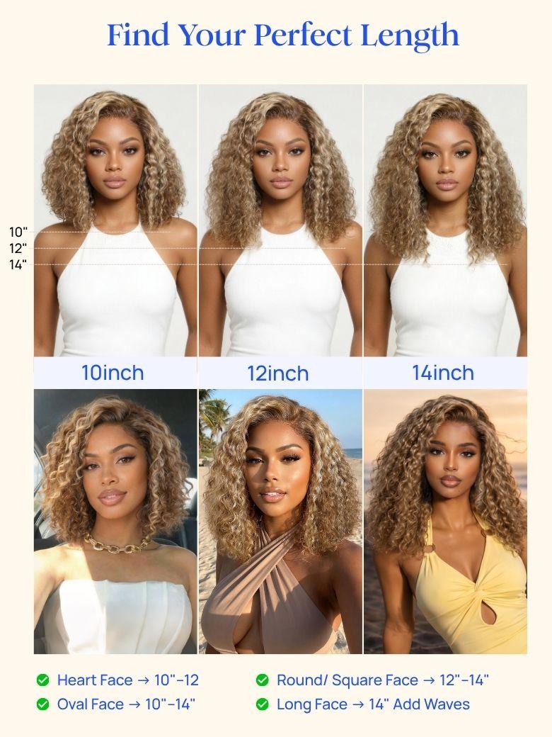 Nadula 7x5 No Slip Wig Brown With Honey Blonde Highlights