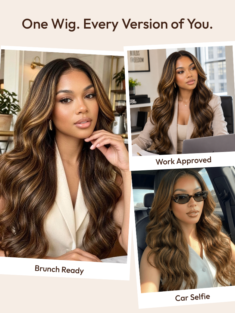 Nadula 7x5 And 13x4 Balayage Highlight Body Wave Lace Front