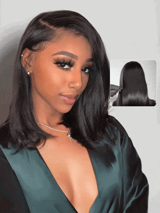 Pre everything Wig 2.0™| Nadula 13x4 Yaki Bob Real Ear