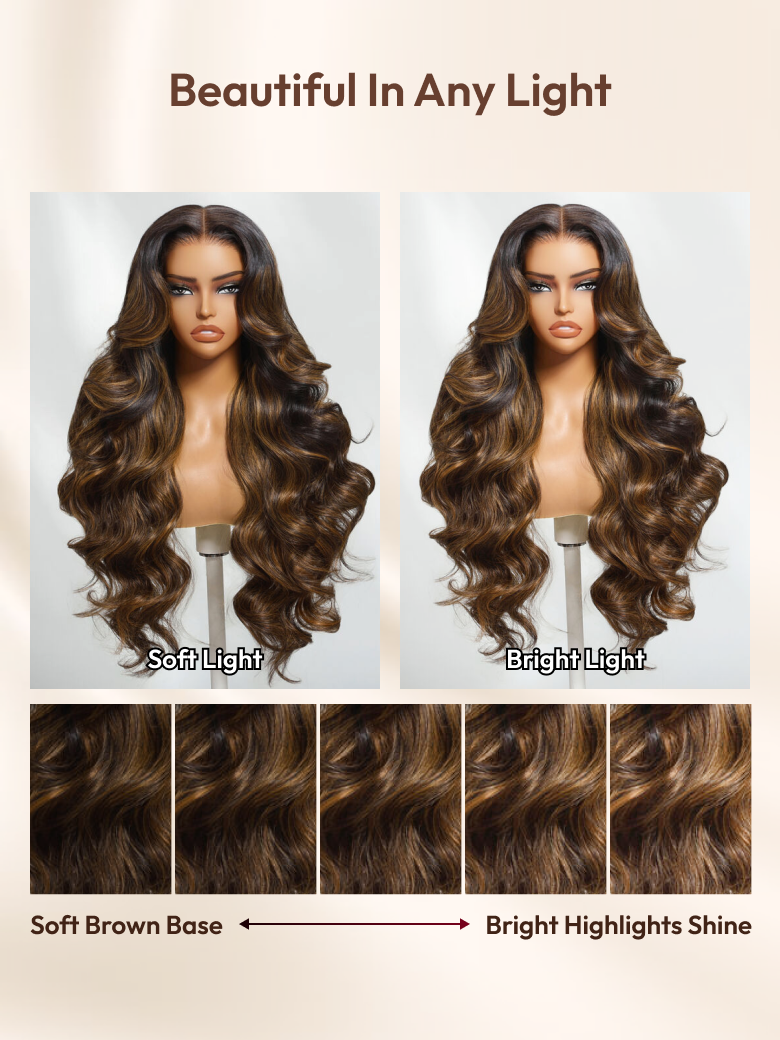 Nadula 7x5 And 13x4 Balayage Highlight Body Wave Lace Front