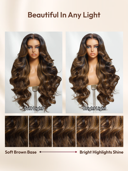 Nadula 7x5 And 13x4 Balayage Highlight Body Wave Lace Front