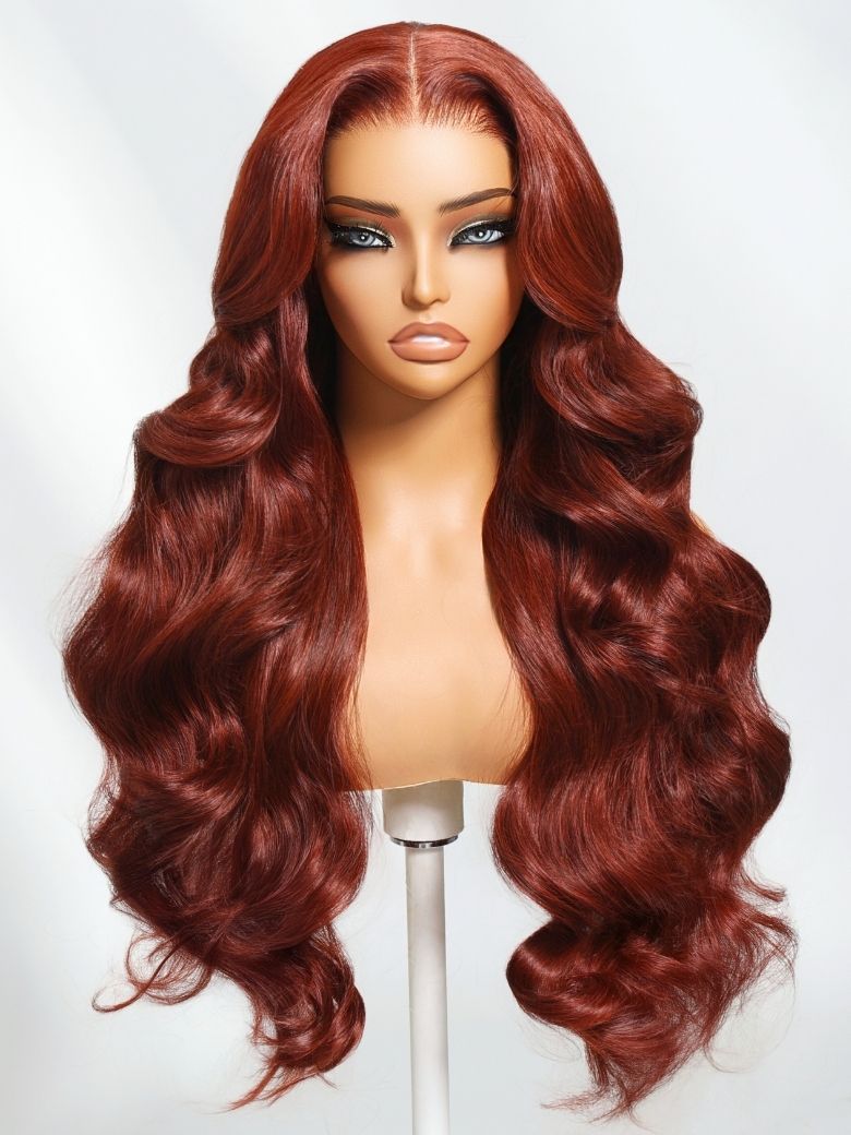 Nadula 7x5 And 13x4 Reddish Brown Body Wave Wig Pre